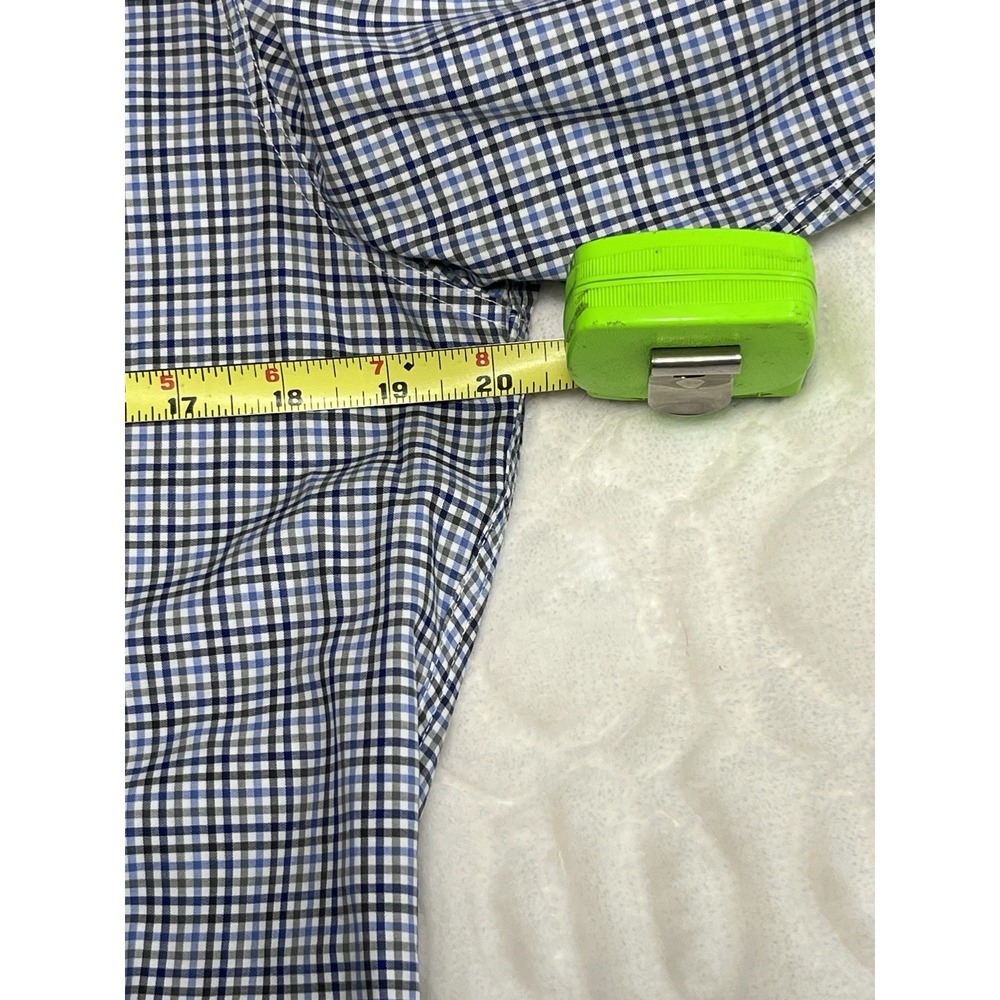 Frank & Eileen Button Up Shirt Womens Medium Blue Plaid Barry Cotton Button Up - Picture 5 of 10
